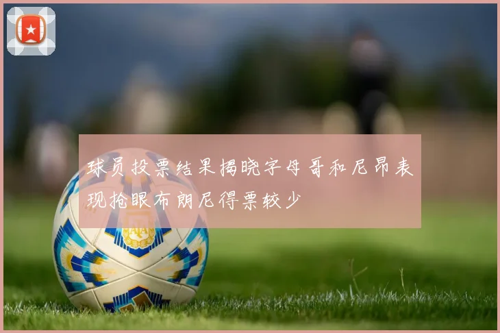 球员投票结果揭晓字母哥和尼昂表现抢眼布朗尼得票较少